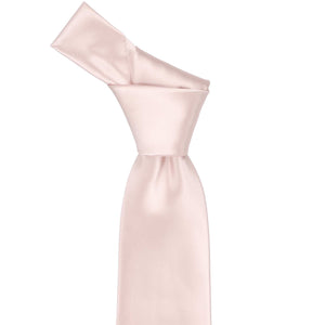 Knot on a princess pink necktie