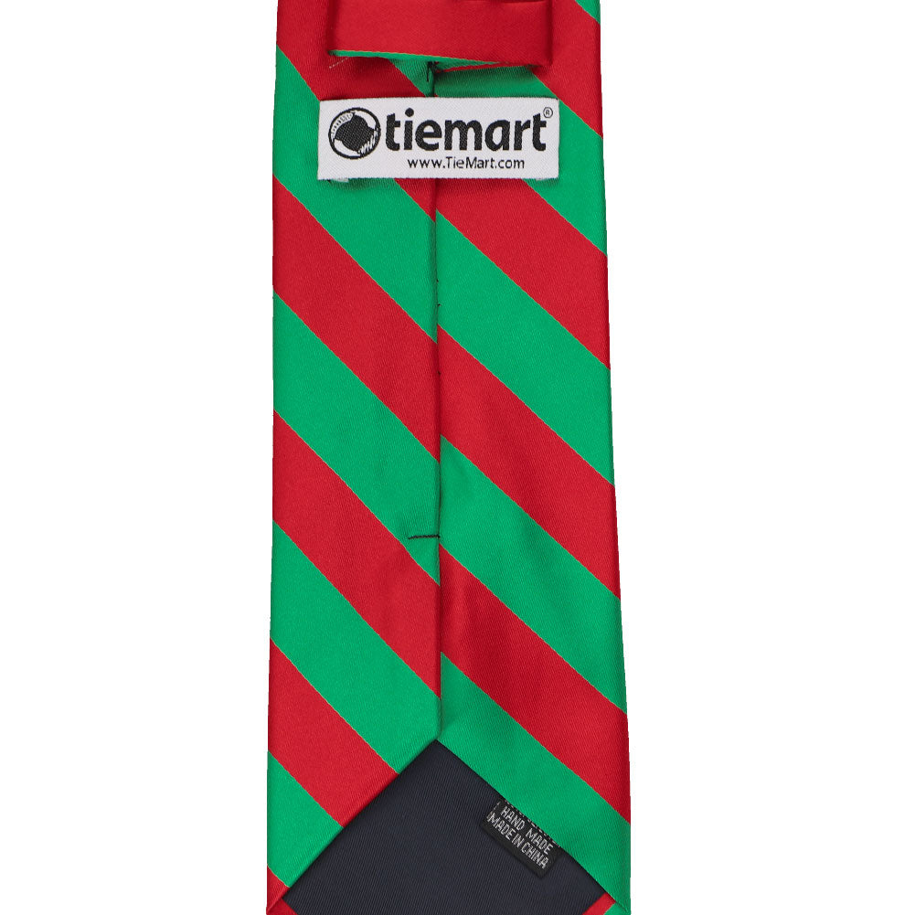Red and Green Striped Tie | Shop at TieMart – TieMart, Inc.