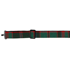 Band on a red and green plaid bow tie