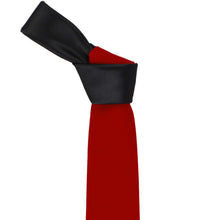 Load image into Gallery viewer, Knot on a red velvet necktie