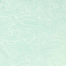 Load image into Gallery viewer, Closeup of a seafoam paisley pattern