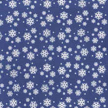 Load image into Gallery viewer, Closeup of a snowflake pattern in blue and white