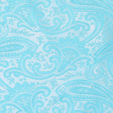 Load image into Gallery viewer, Turquoise paisley pattern closeup