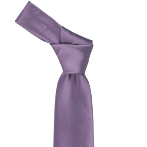 Knot on a victorian lilac necktie