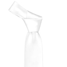 Load image into Gallery viewer, Knot on a white necktie