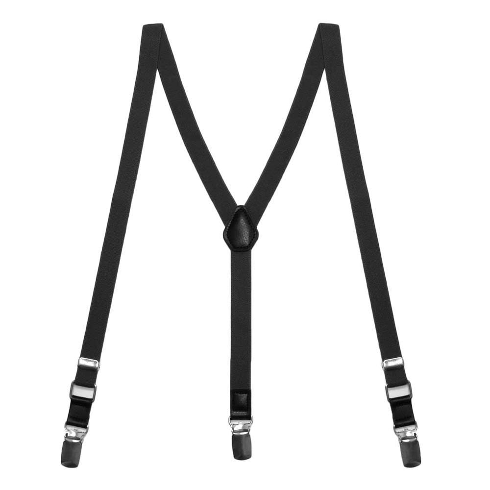 Men's Black Skinny Suspenders | Shop at TieMart – TieMart, Inc.