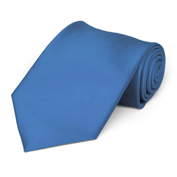 TieMart Premium Solid Color Necktie