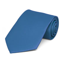 Load image into Gallery viewer, Boys&#39; Blue Solid Color Necktie