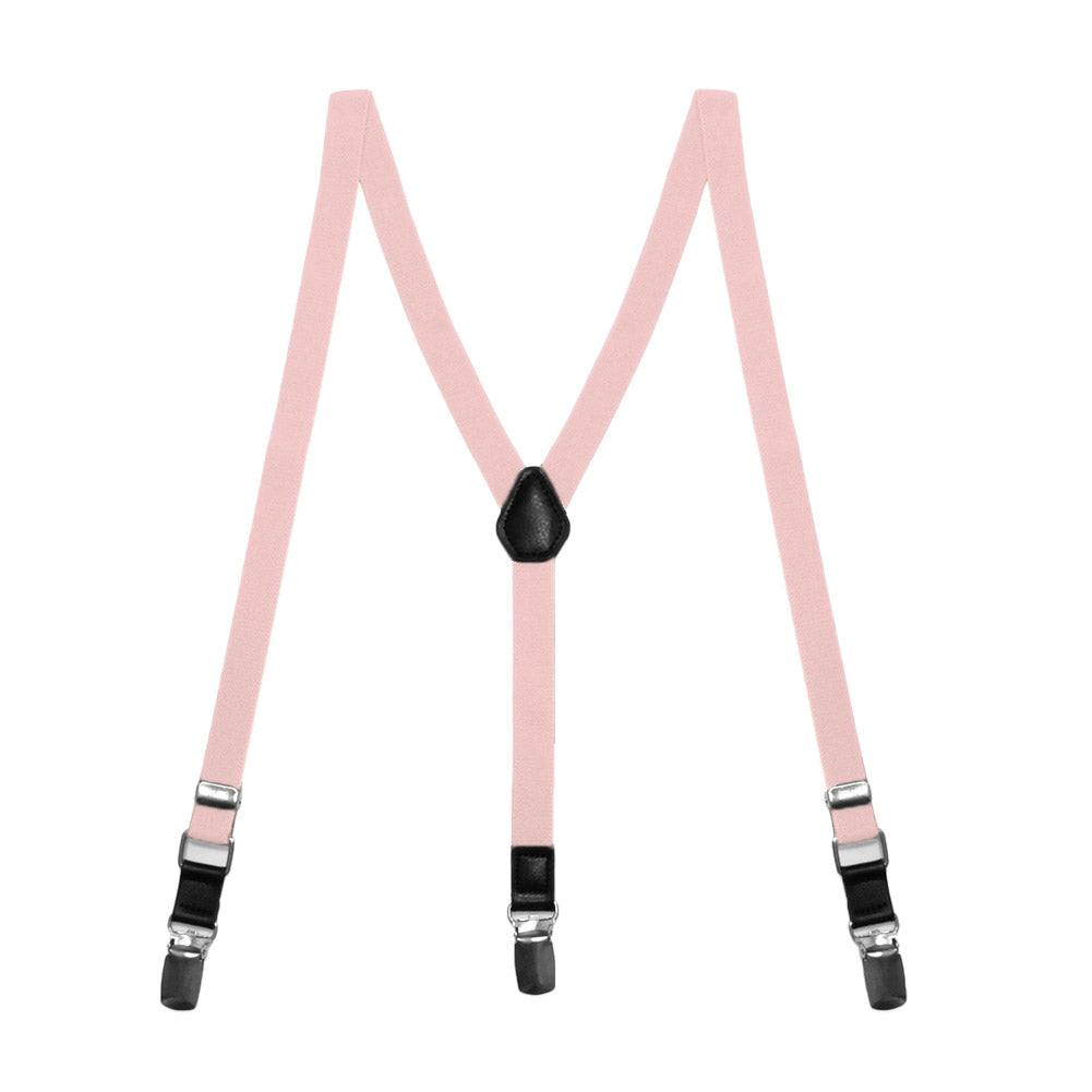 Blush Suspenders, Formal Wedding Suspenders in Blush Pink for Men