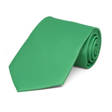 Load image into Gallery viewer, Boys&#39; Emerald Green Solid Color Necktie