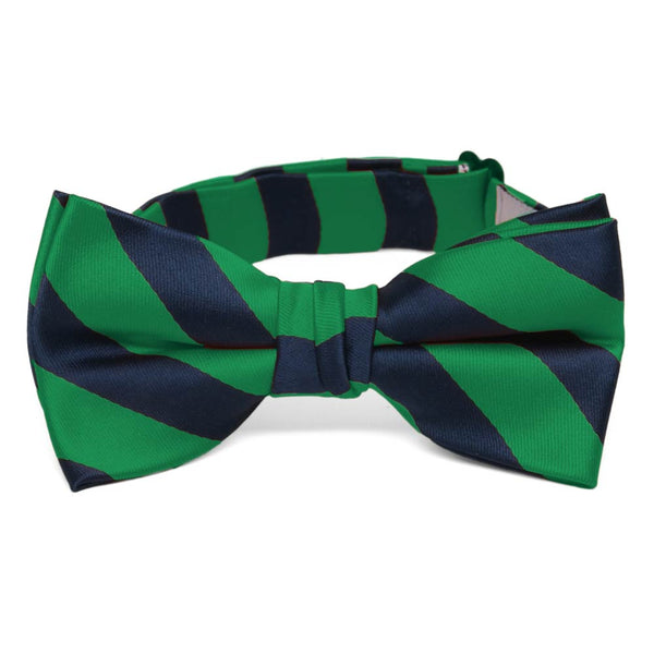 Navy and Green Floral Bow Tie – Peake Ties