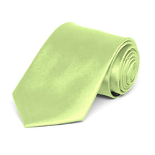 Load image into Gallery viewer, Boys&#39; Lime Green Solid Color Necktie