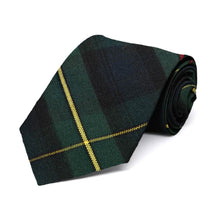 Load image into Gallery viewer, Boys&#39; navy and hunter green plaid tie