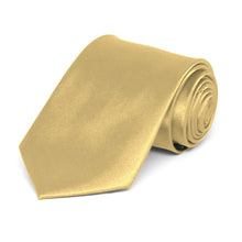 Load image into Gallery viewer, Boys&#39; Pale Gold Solid Color Necktie