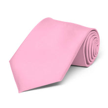 Load image into Gallery viewer, Boys&#39; Pink Solid Color Necktie