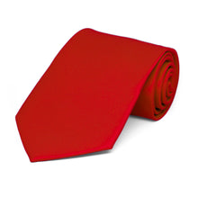Load image into Gallery viewer, Boys&#39; Red Solid Color Necktie