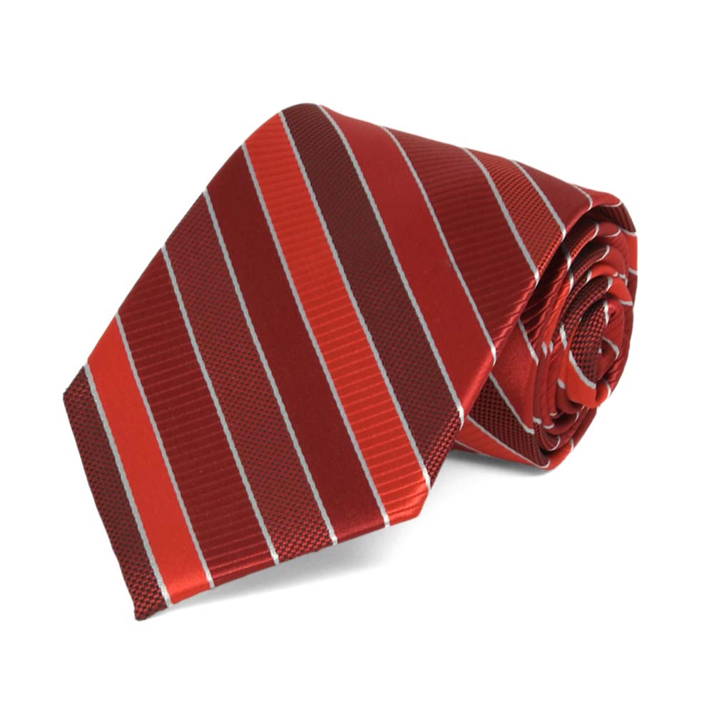 Boys Red Striped Necktie Shop At Tiemart Tiemart Inc 3591