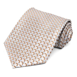 Brown Island Geometric Necktie