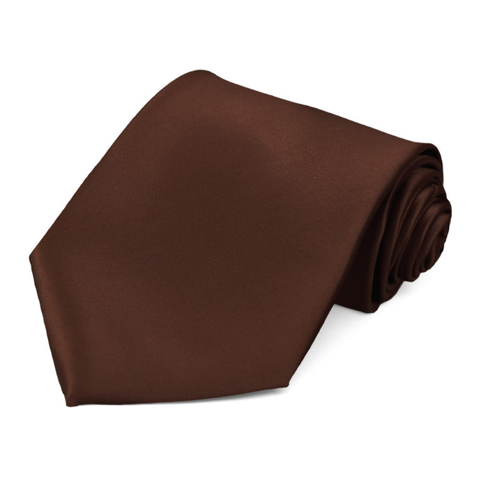 Classic brown brunette necktie.