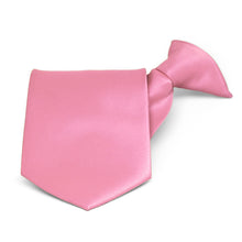 Load image into Gallery viewer, Bubblegum Pink Solid Color Clip-On Tie