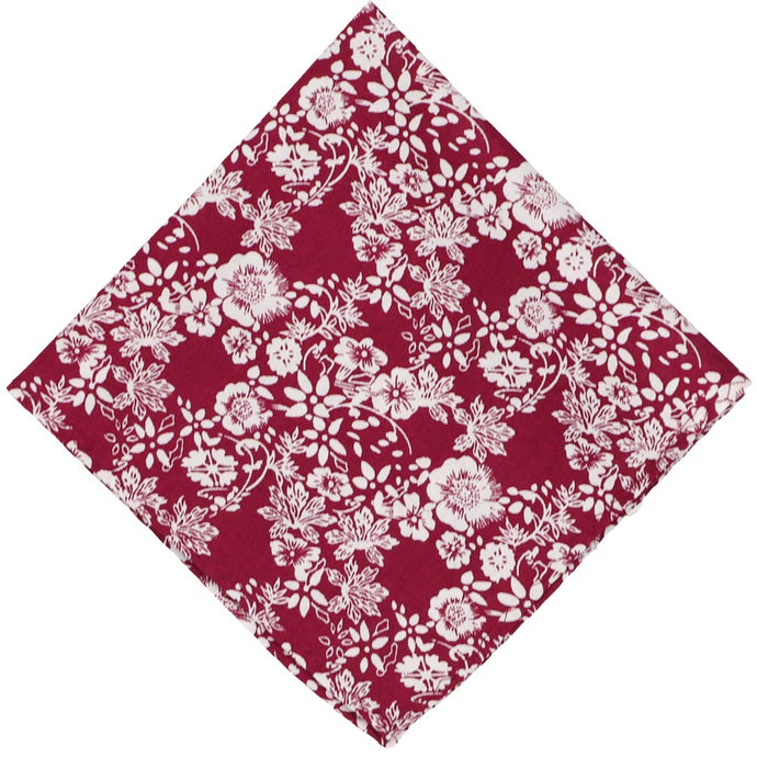 Coronado Floral Cotton Pocket Square