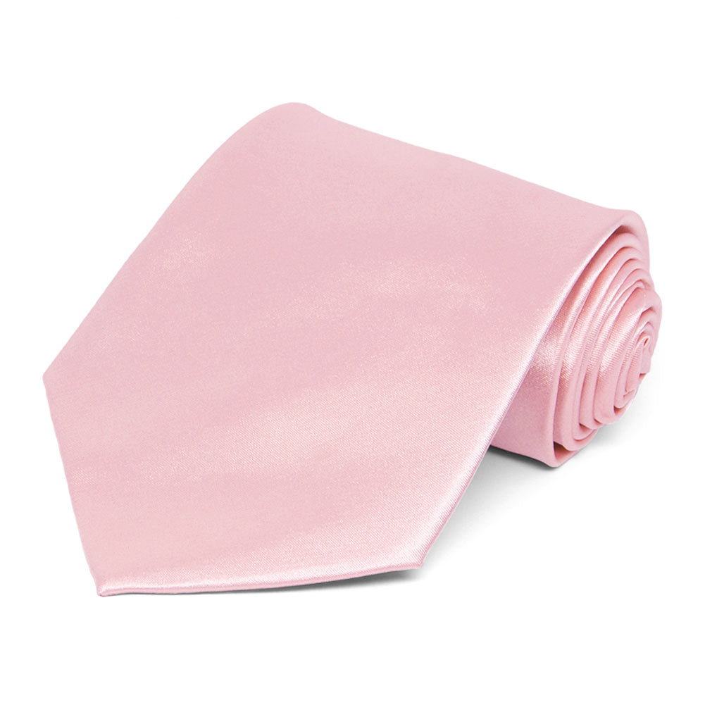 Carnation Pink Solid Color Necktie | Shop at TieMart – TieMart, Inc.