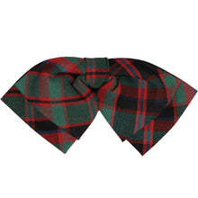 Load image into Gallery viewer, Red and green christmas plaid floppy bow tie