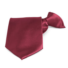 Load image into Gallery viewer, Claret Solid Color Clip-On Tie