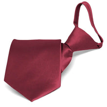 Load image into Gallery viewer, Dark red solid zipper tie