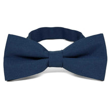 Load image into Gallery viewer, Dark Blue Matte Finish Bow Tie