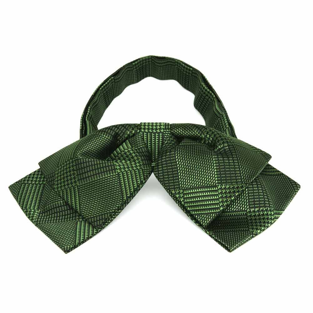Dark Green Glen Plaid Floppy Bow Tie | Shop at TieMart – TieMart, Inc.