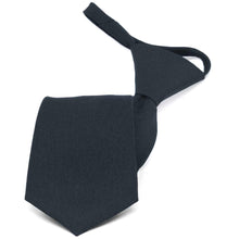 Load image into Gallery viewer, Dark Navy Zipper Uniform Tie