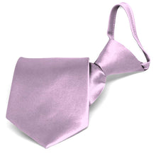 Load image into Gallery viewer, English Lavender Solid Color Zipper Tie