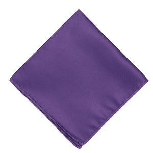 A folded English violet pocket square