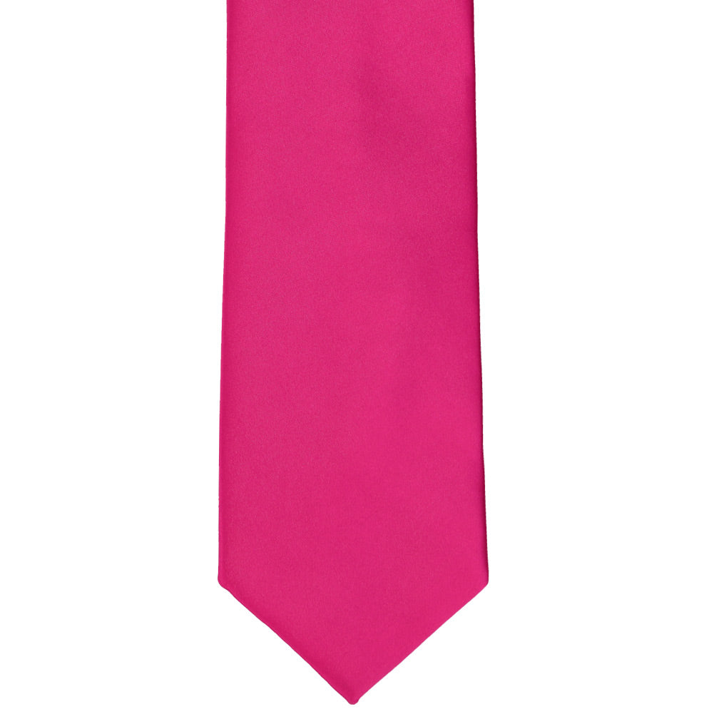 Fuchsia Premium Solid Color Necktie | Shop at TieMart – TieMart, Inc.
