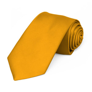 Nugget Gold Slim Necktie, 2.75" Width