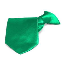 Load image into Gallery viewer, Green Solid Color Clip-On Tie