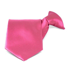 Load image into Gallery viewer, Hot Pink Solid Color Clip-On Tie