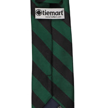 Hunter Green and Black Striped Tie | Shop at TieMart – TieMart, Inc.