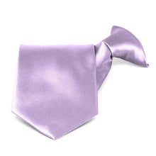 Load image into Gallery viewer, Lavender Solid Color Clip-On Tie