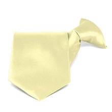 Load image into Gallery viewer, Light Yellow Solid Color Clip-On Tie