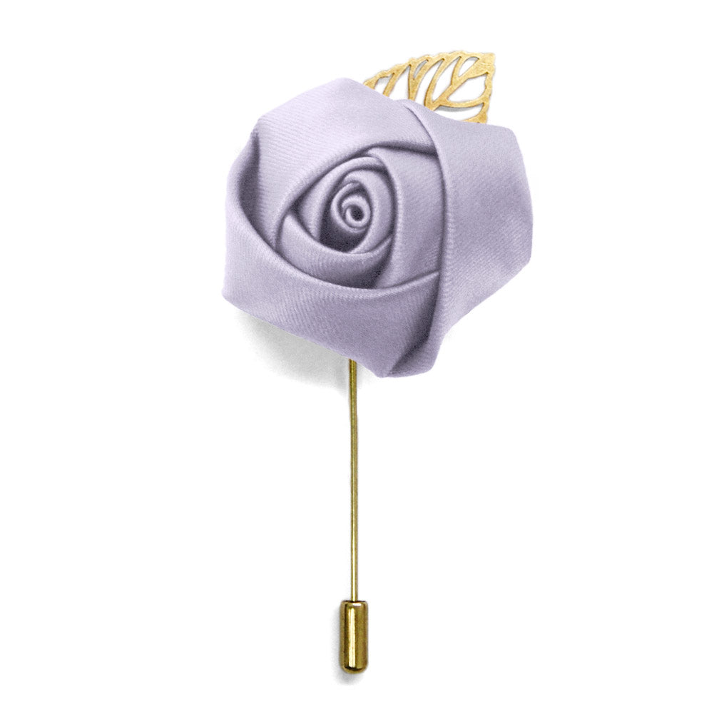 White Premium Flower Lapel Pin  Shop at TieMart – TieMart, Inc.