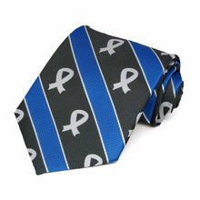 Load image into Gallery viewer, Colon Cancer Awareness Striped Tie