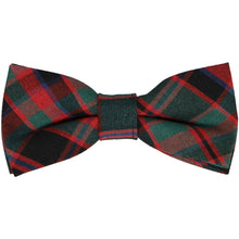 Load image into Gallery viewer, Red and green Christmas plaid bow tie