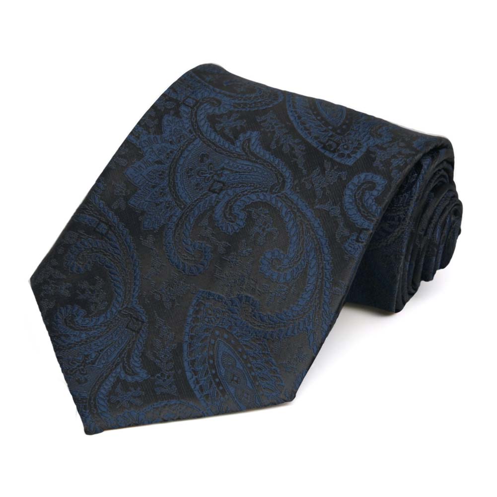 dark blue paisley pattern