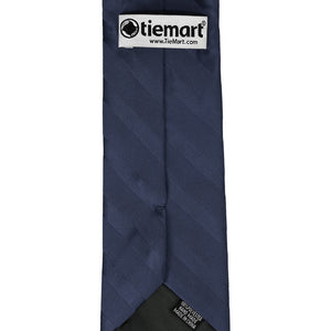 Navy Blue Tone-on-Tone Striped Tie | Shop at TieMart – TieMart, Inc.