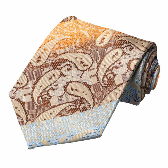 Bronze Vernon Paisley Necktie