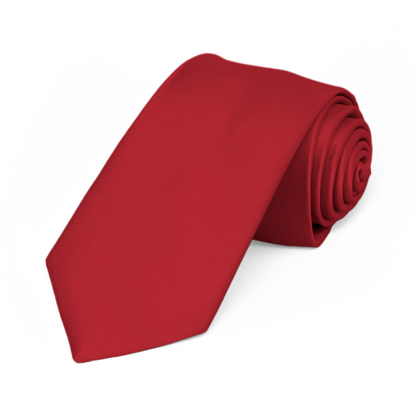 TieMart Red Silk Necktie
