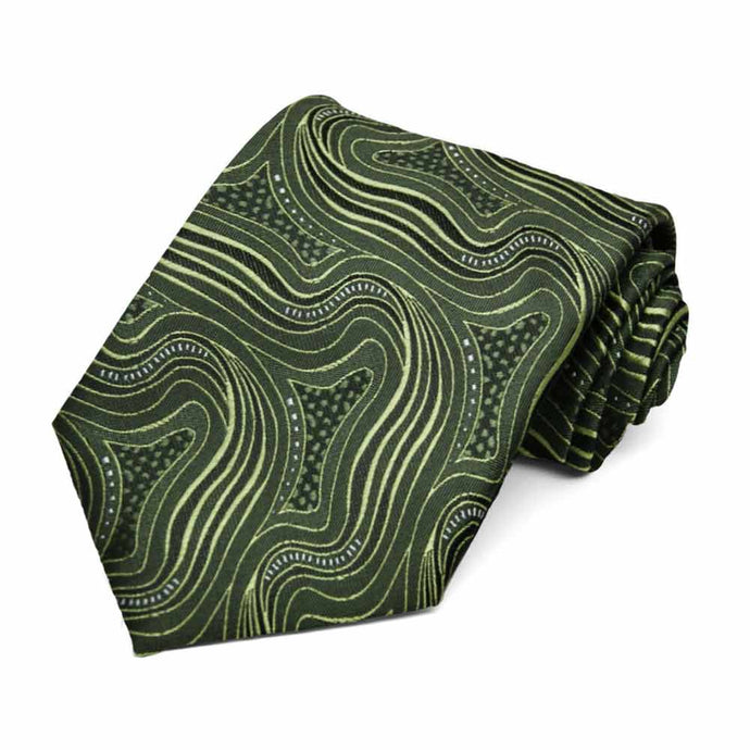 Sage Highgate Swirl Necktie