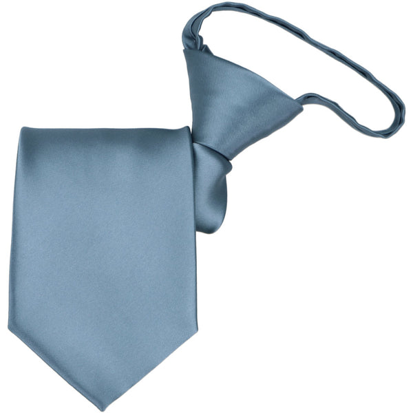 Serene Blue Premium Zipper Tie  Shop at TieMart – TieMart, Inc.